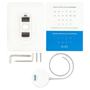 Wyze Thermostat C-Wire Adapter Kit, Official Power Adapter for Wyze Smart Thermostat, Includes Wiring Labels, Mounting Hardware & Screwdriver